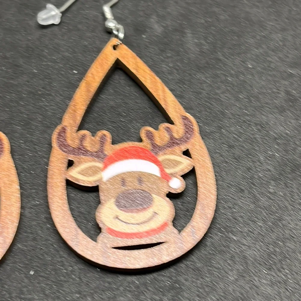 Earrings Christmas reindeer‎